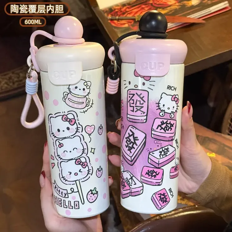 陶瓷内胆2025新款高颜值保温杯闺蜜生日礼物水杯便携式大容量杯子