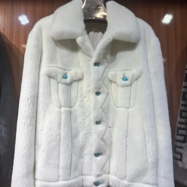 翻领男白色常规袖白色中国码简约风纽扣