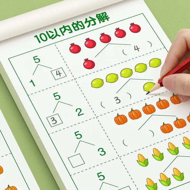 10/20以内的分解与组成 十以内加减法口算题卡幼升小衔接练习册