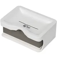 爱丽思浴室日式免打孔单层双层香皂肥皂盒架沥水日本IRIS家用