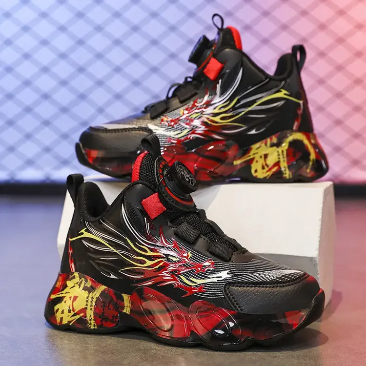 【高品质】男童运动鞋2025新款篮球鞋中大童休闲鞋加绒学生老爹潮