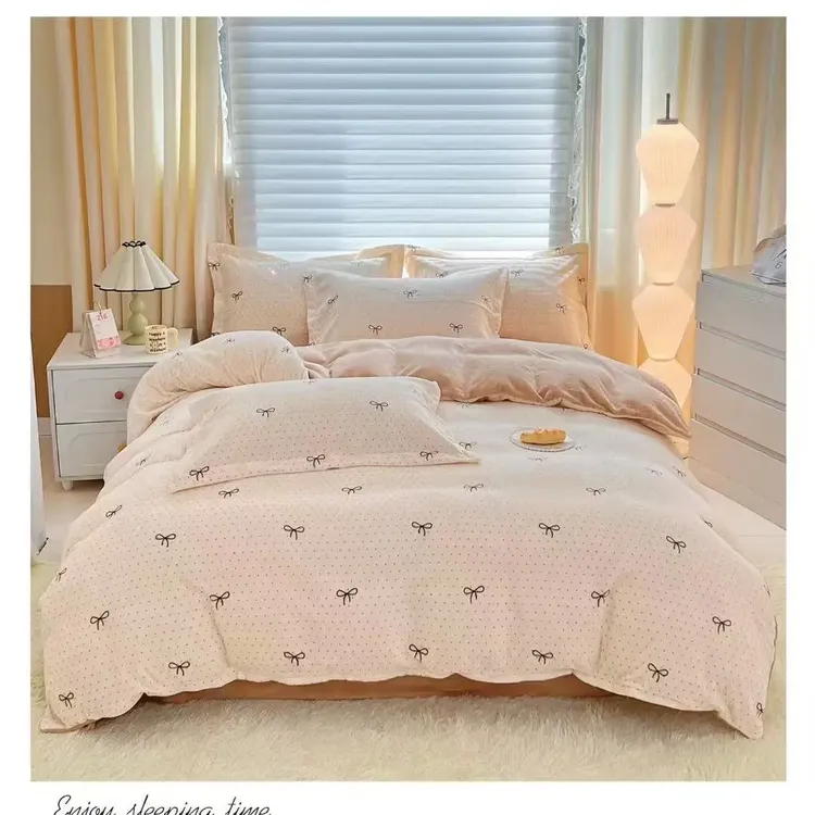 100%床盖厚款不掉色四季通用单件被套床上用品床单