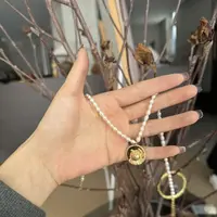 合金项链 女王坠链毛衣链
