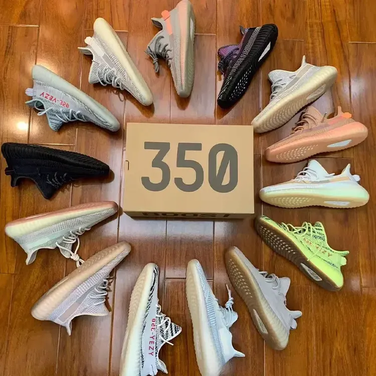 YEZI YEEZY官方正品椰子鞋350满天星男鞋夏季透气运动鞋女男士