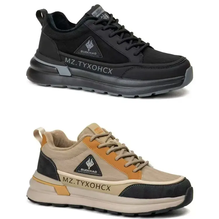 秋冬季加绒保暖软底防滑时尚百搭男士休闲运动鞋