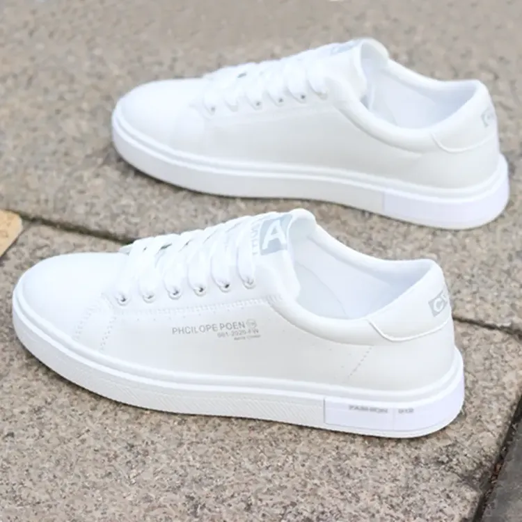 香港潮牌男鞋舒适透气舒适潮鞋百搭休闲鞋子男款轻奢软底白色板鞋