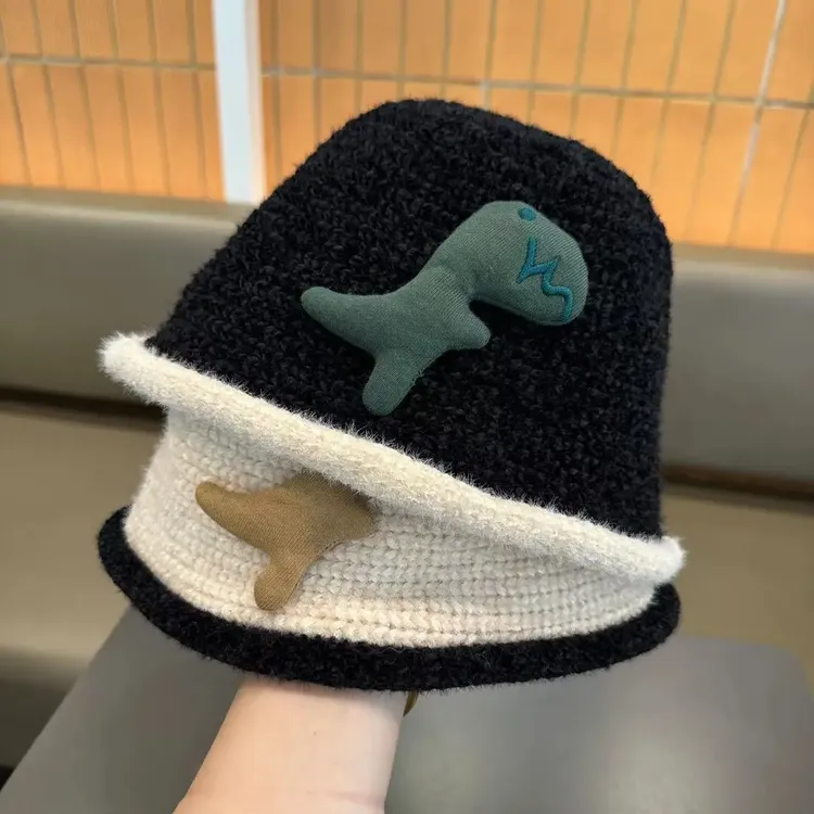 儿童帽子秋冬韩版洋气时尚渔夫帽男童女童休闲百搭宝宝水桶帽冬潮