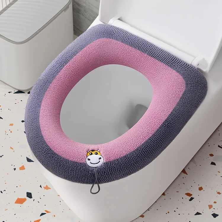 【加厚2条装】加厚四季通用带提手马桶垫马桶套坐便套加绒坐便套垫
