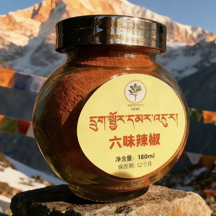 西藏当雄六味干辣椒手工芝麻酱精品美味