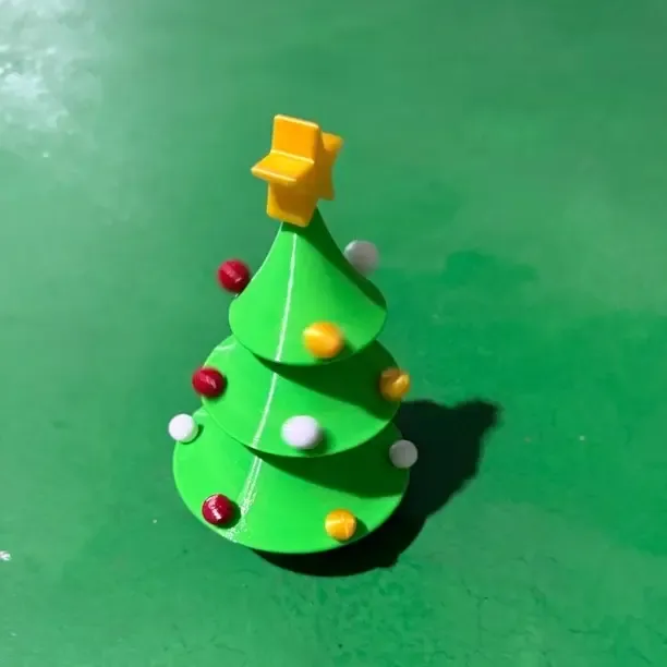 3d打印圣诞树平安夜圣诞节日氛围礼物跳舞圣诞树桌面摆件