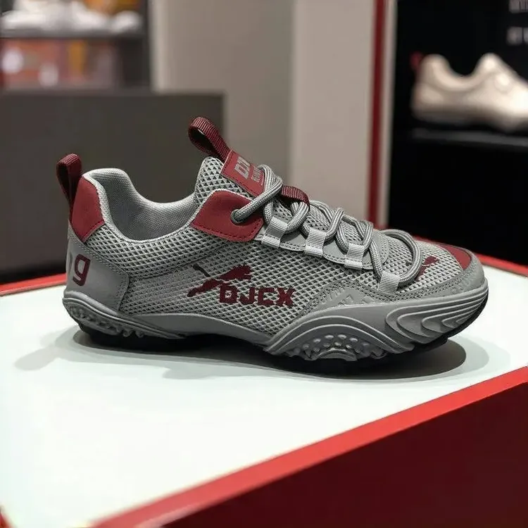 【专柜正品】男鞋2025夏季新款网面透气运动鞋休闲一脚蹬板鞋登山鞋