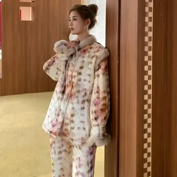 原木，夕拾琥珀三层可外穿家居服