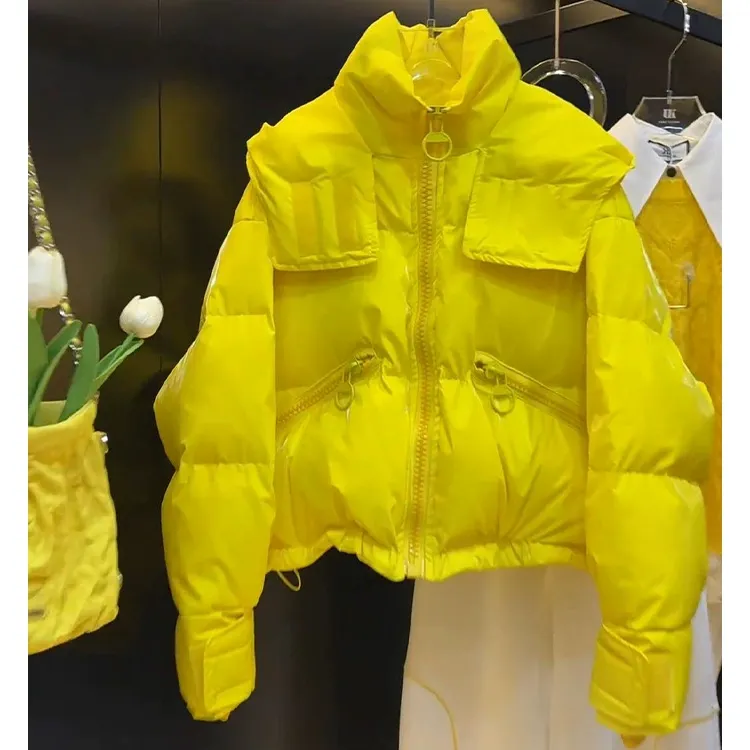 小个子洋气超好看高级感短款棉服女2025冬季新款时尚宽松立领外套