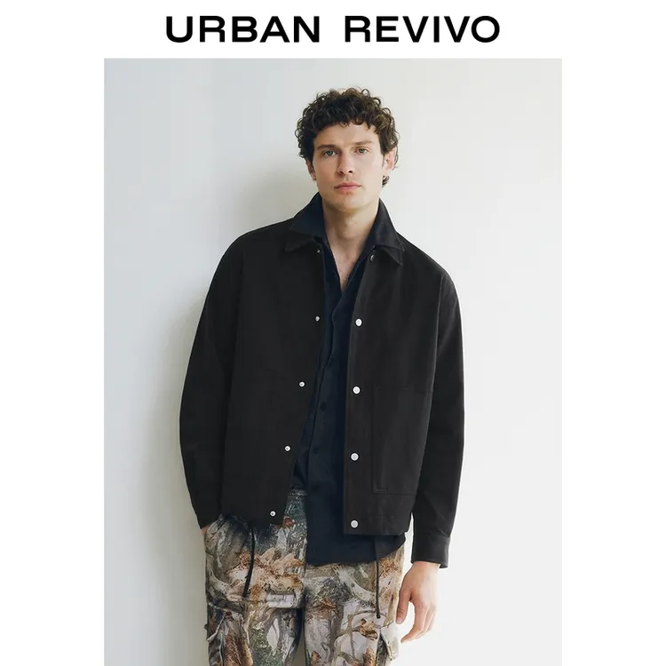 UR2025春季新款男装时尚商务休闲对称口袋夹克外套UMM150002