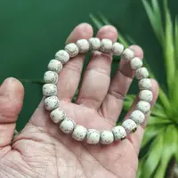 星月菩提原生态顺白高密单圈手链文玩手串sw041
