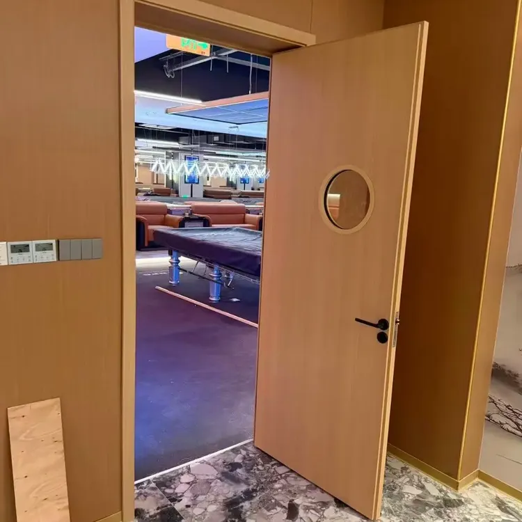 木门塑料圆形观察窗玻璃框可视窗