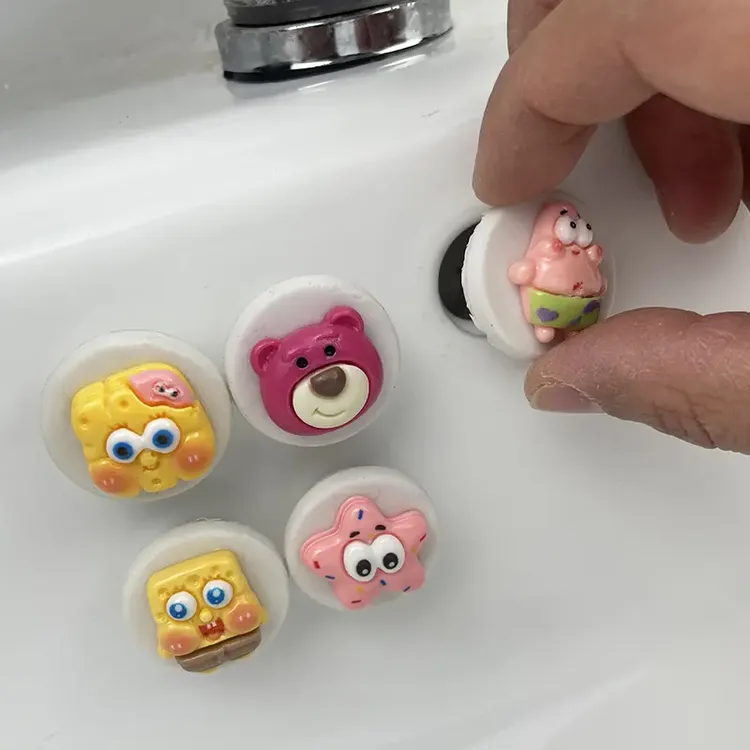 卡通洗手盆密封盖溢水口水池满水口创意堵头洗脸盆侧边孔硅胶塞子