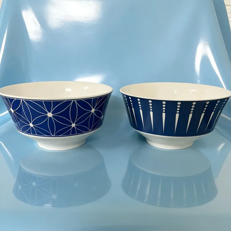 高档餐碗青花古韵面碗家用商用酒席聚餐适用松发骨瓷高温防烫安全