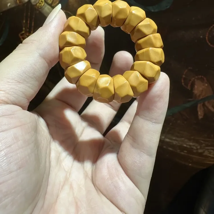 非金属木质手链 猴头核桃无相大肠手捻龙岩料精雕工艺适合盘玩