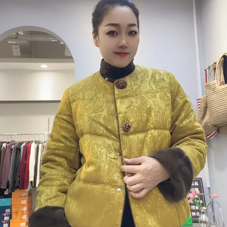 国风中式短款加厚休闲百搭冬季棉服外套