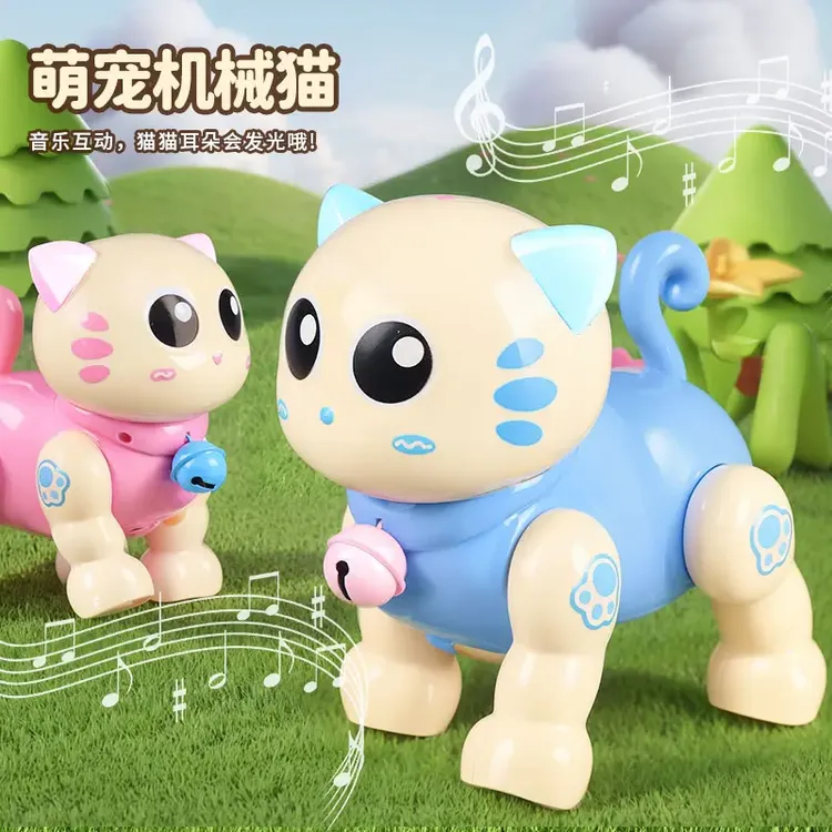 电动猫咪仿真机器猫电动玩具会走路宠物猫男孩女孩生日礼物