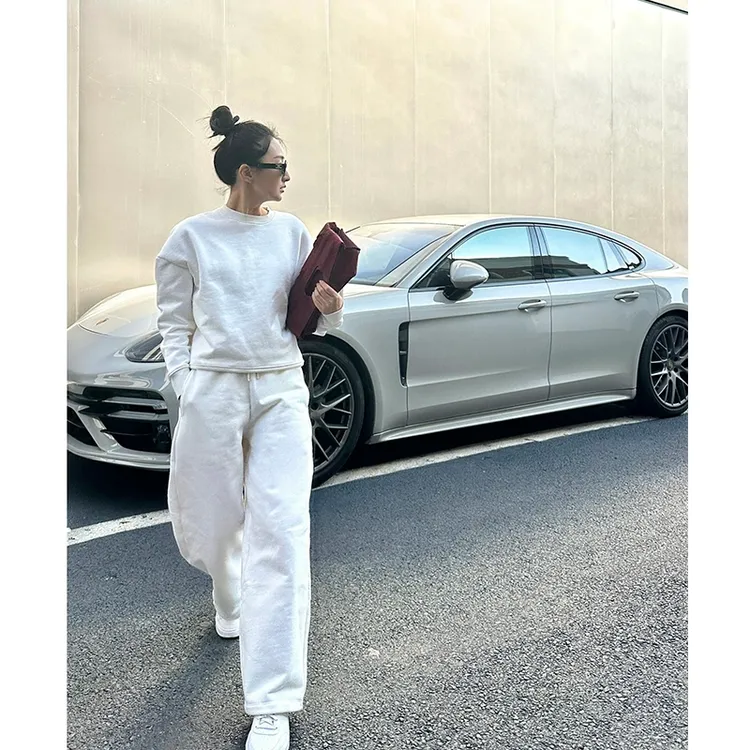 简约时尚运动套装女秋冬季卫衣卫裤2025年新款小个子休闲两件套潮