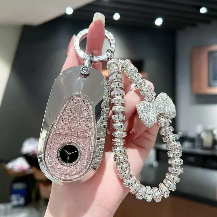 奔驰25款C260l钥匙套C200L壳24款E300L扣GLC300车钥匙高档保护套