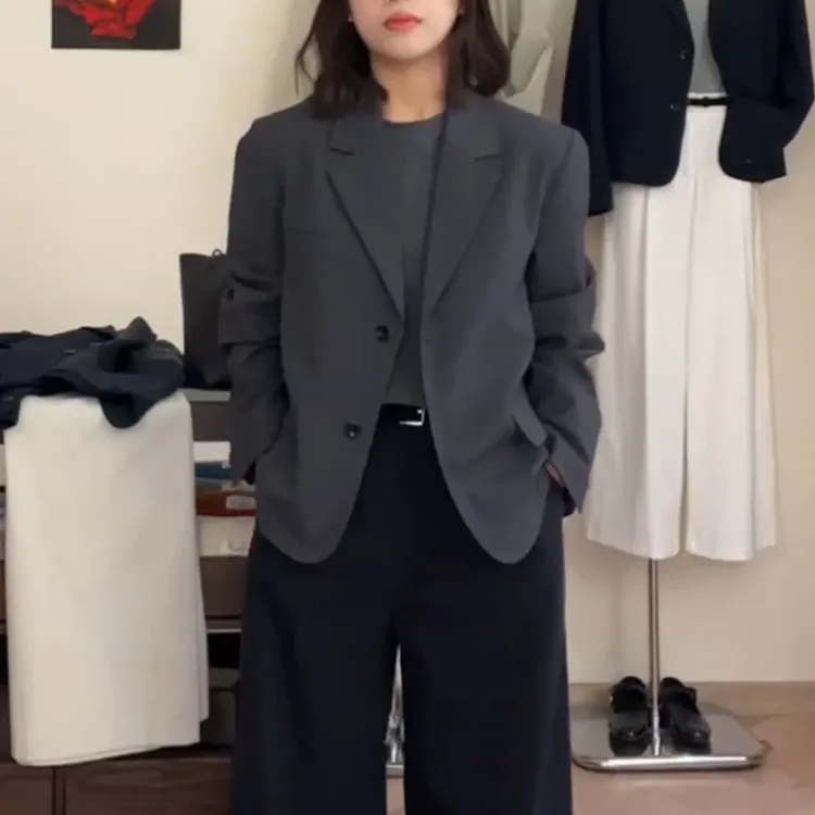 【SJNQ】韩式西服~韩系气质感百搭显瘦西装外套女2025秋季新款