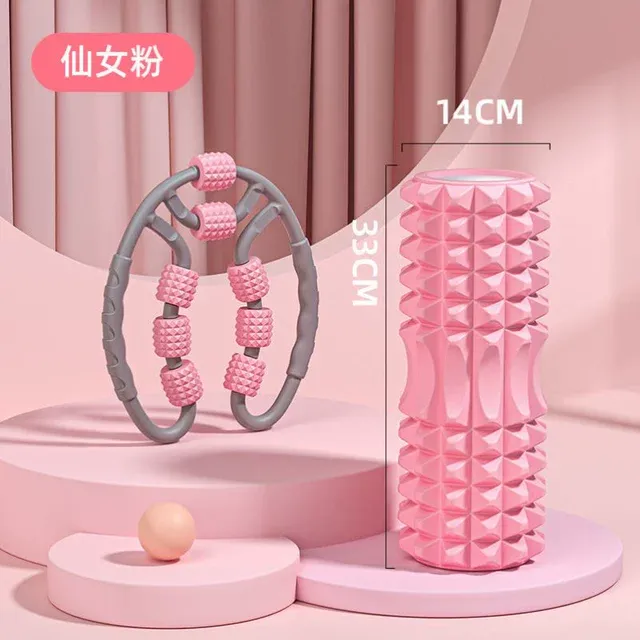 泡沫轴肌肉放松器按摩棒滚轴筋膜健身柱瑜伽器材