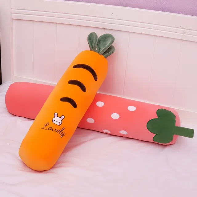 水果长条抱枕内胆可拆洗女生抱睡圆柱枕头床上靠枕孕妇夹腿侧睡款