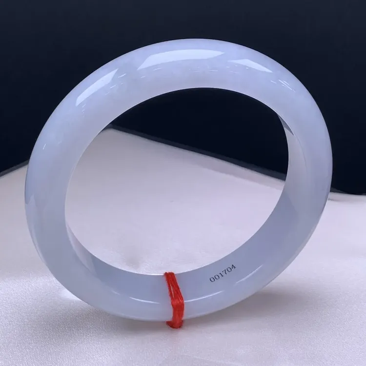 编号001704P7优雅百搭女款紫罗兰美人镯冰透翡翠色精美高冰少女