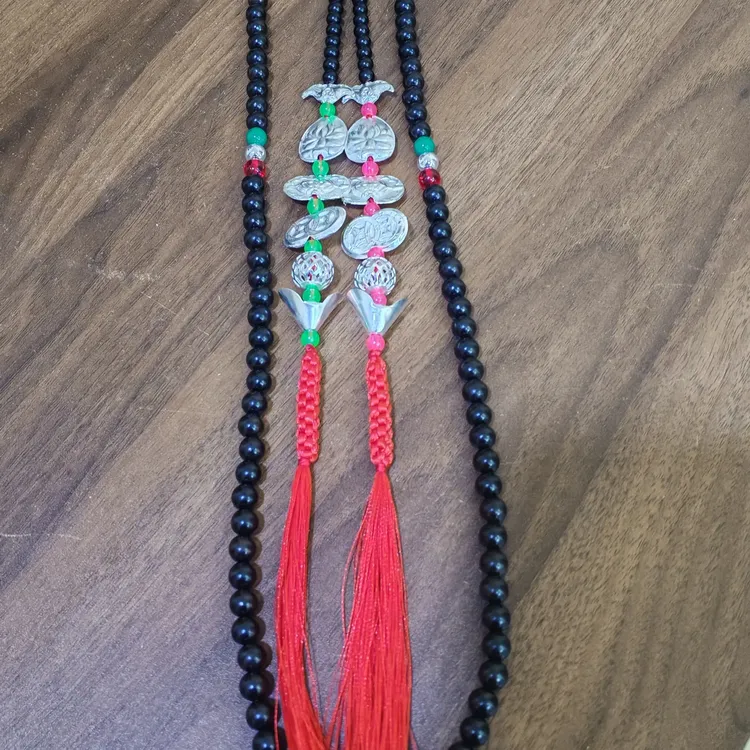 檀木8毫米108颗念佛福珠带800银配件精品福珠