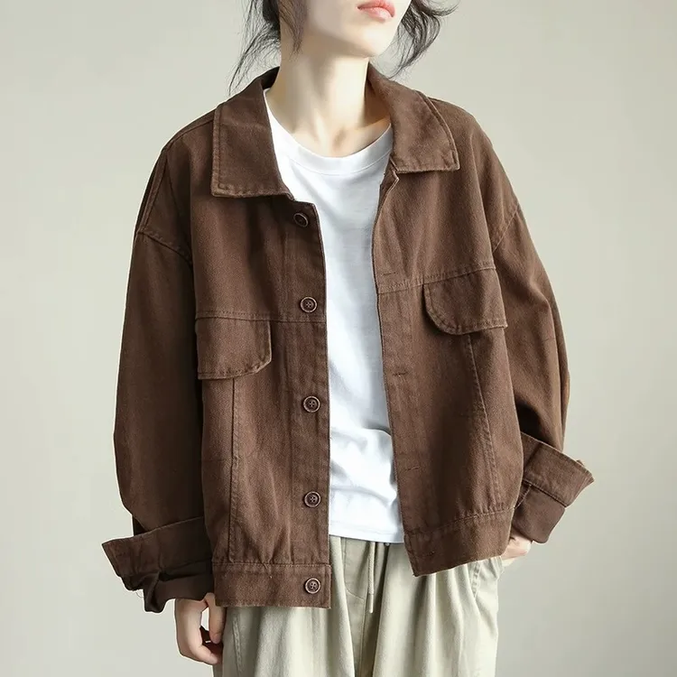 春秋季外套女爆款2025新款英伦风休闲百搭美式潮牌上衣高级感时髦