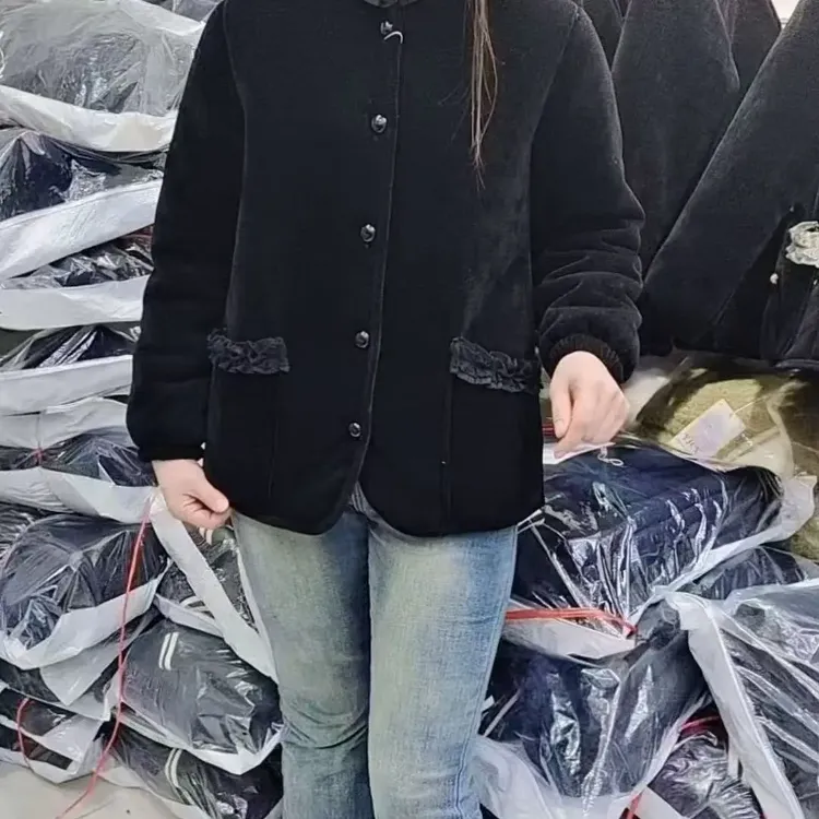 冬季加绒宽松显瘦可外穿娃娃领家居服睡衣套装