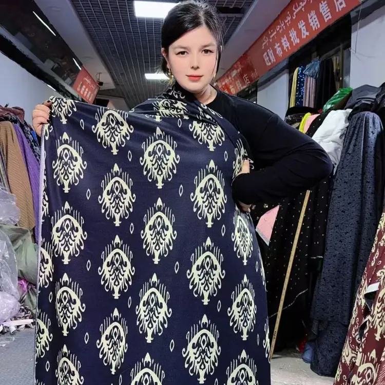 Yigelek atlas 秋季混棉连衣裙柔软舒适布料长衣长米2米宽米1.6