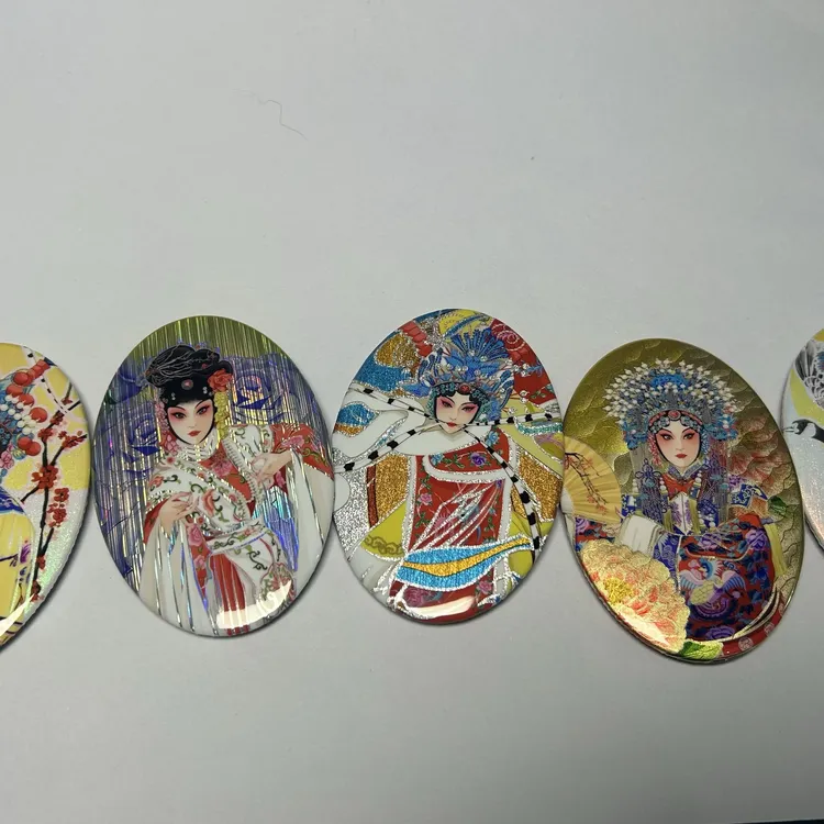 京剧系列之梅尚程荀张徽章吧唧（旅游纪念品）