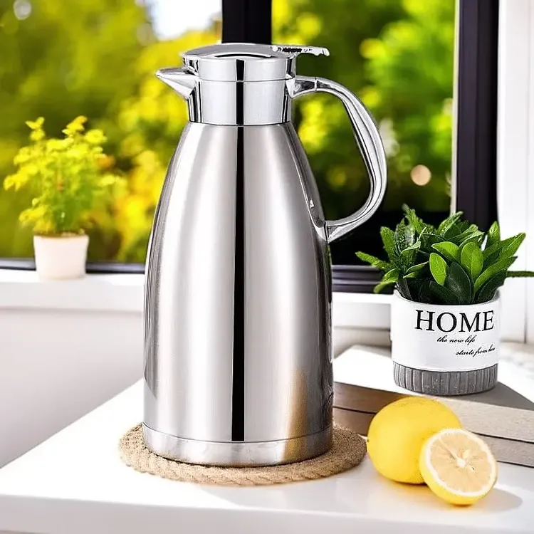 304加厚不锈钢保温水壶家用开热水瓶大容量罗马保温瓶鸭嘴款宿舍