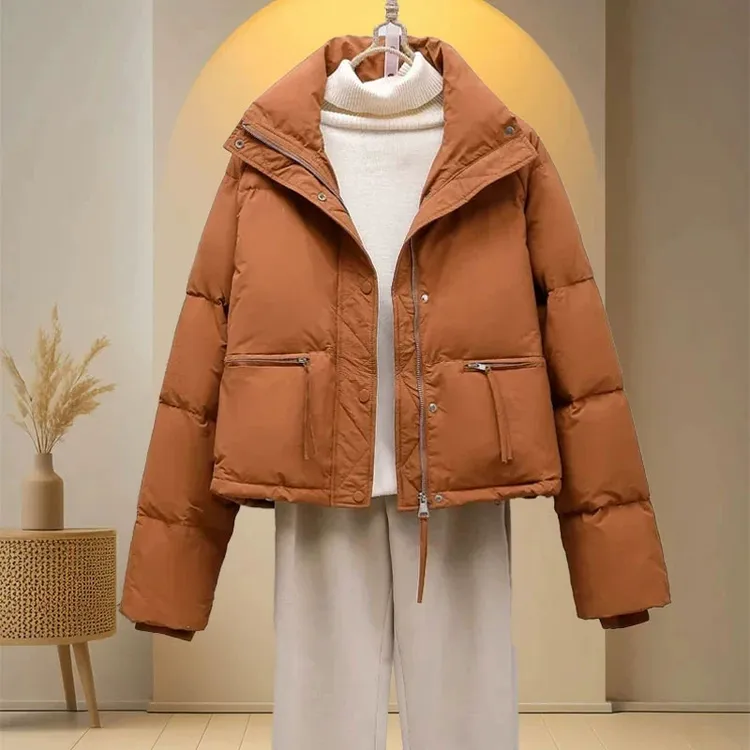 今年流行红色棉袄女2025年冬季新款洋气减龄棉服外套保暖显瘦棉衣