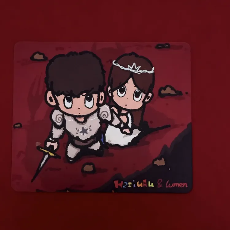 lumen骑士，亲肤滑垫，天然橡胶底鼠标垫