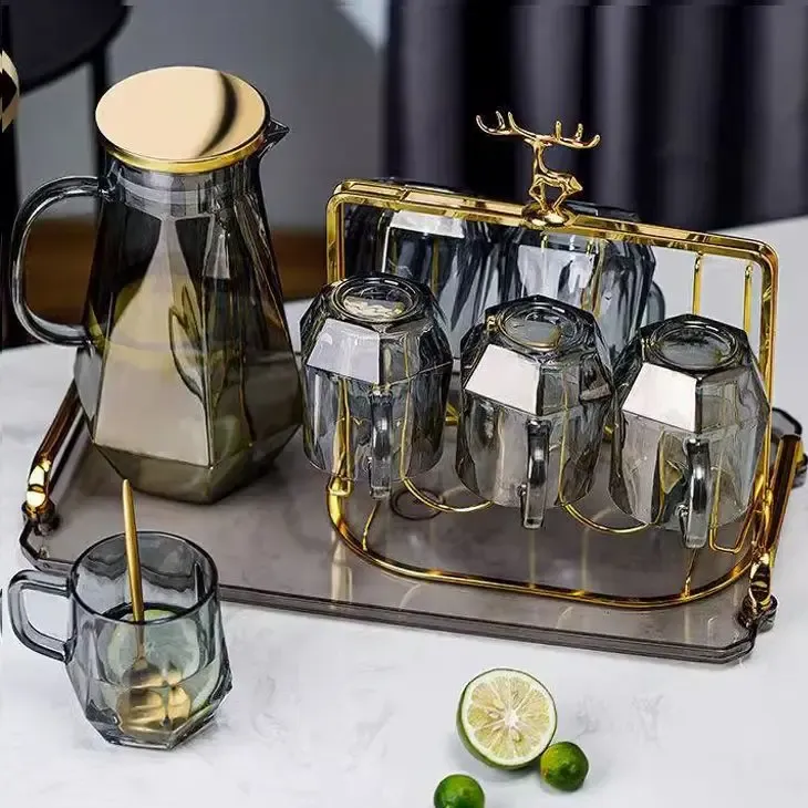 2025新款水壶轻奢家用大容量泡茶壶高档凉水杯耐热家用水杯