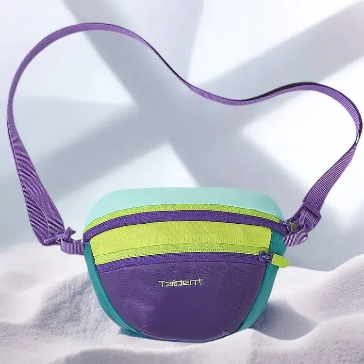 ins韩风撞色户外防水包女夏季新款运动包休闲百搭单肩包斜挎包潮