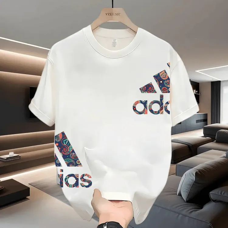 【一折专柜奥莱正品】夏季纯棉短袖t恤男士圆领宽松休闲百搭印花潮