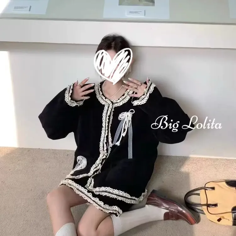 【柏丽千金】2025秋冬款韩版大码小香风高级感微胖套装两件套女