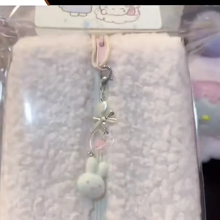 软萌韩系羊羔绒米菲豆腐包 柔软可爱