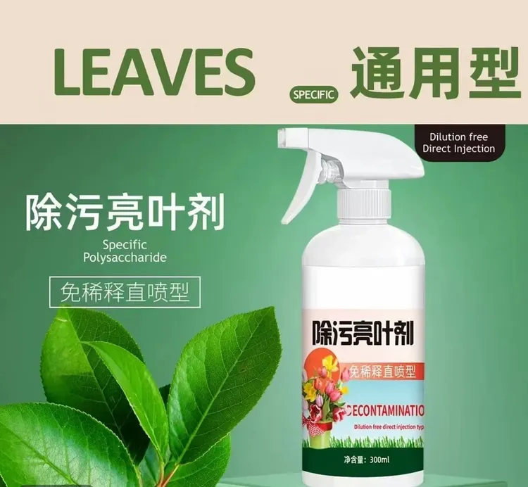 园艺除污亮叶剂植物增亮不伤植被恢复光泽去污亮叶光亮剂