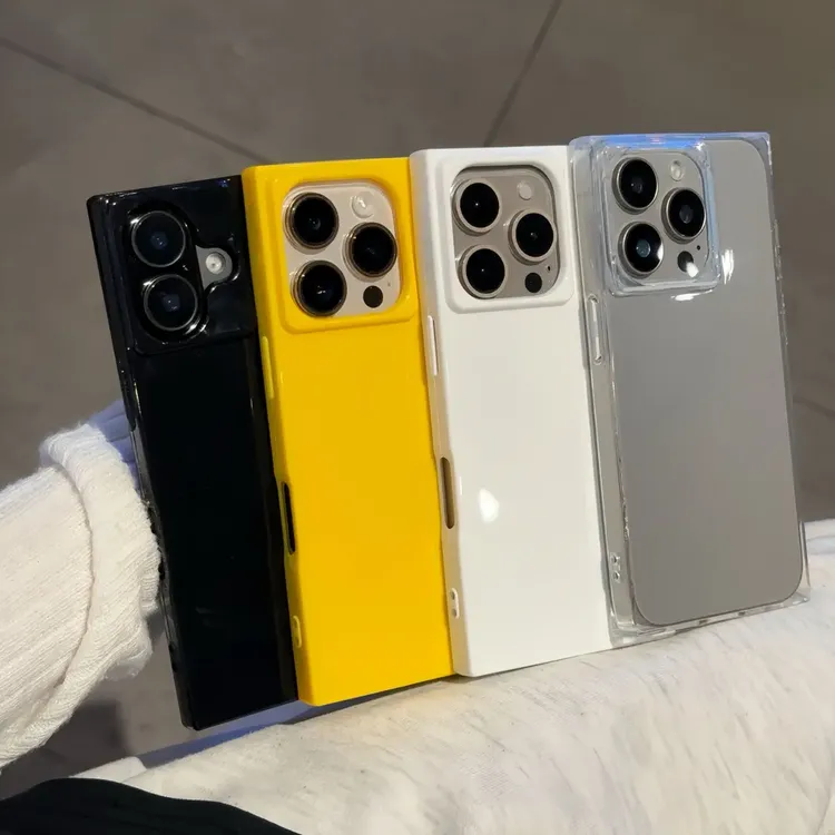 高级冰晶方块苹果15/16promax手机壳iPhone14/13简约1211