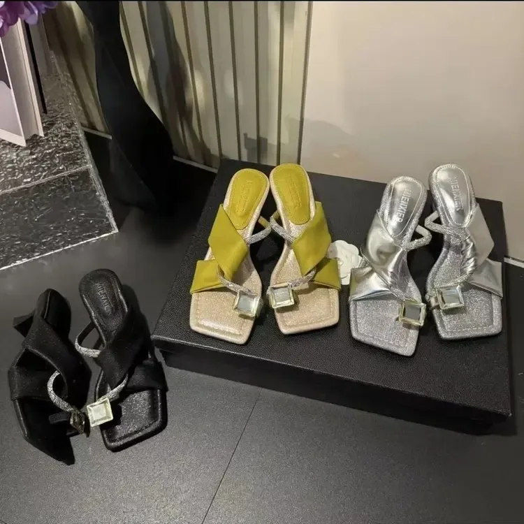 2025夏季中式宝石新款高级感百搭舒适小众设计款爆款凉鞋-5cm