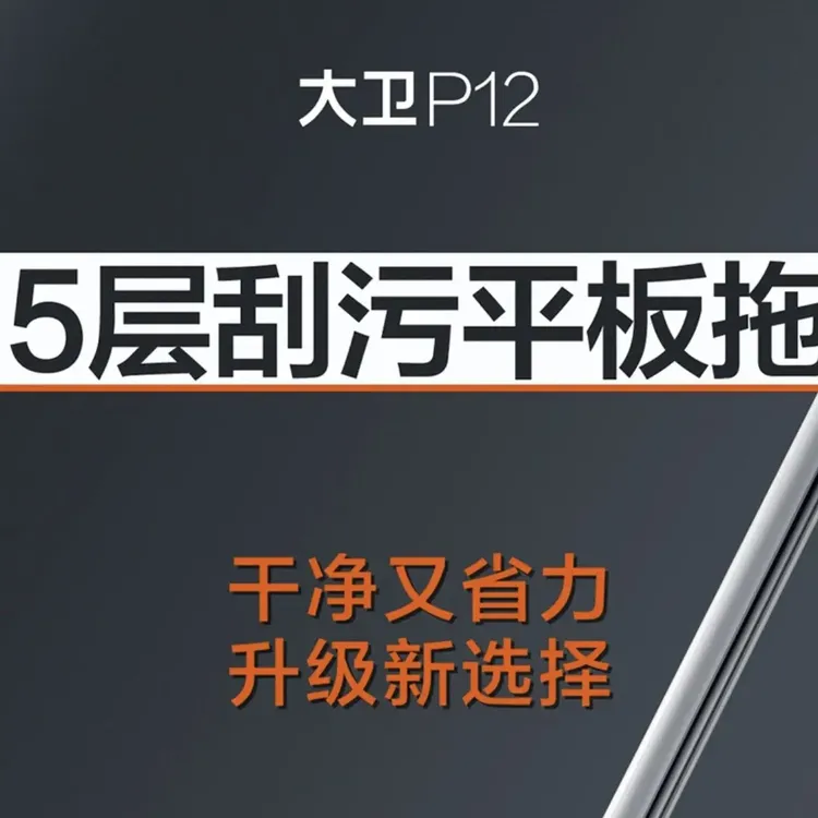 大卫P12平板拖把免手洗家用新款懒人拖地神器