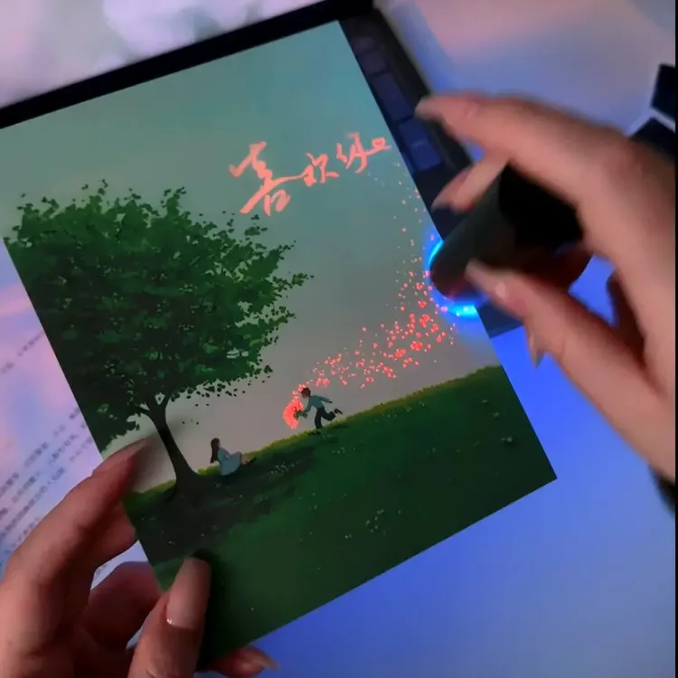 潮流设计创意光感情书表白贺卡惊喜卡片情人节礼物送女朋友情侣