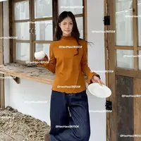 2025秋东新款加绒小女孩长袖T恤女宝宝花边半高领上衣木耳边